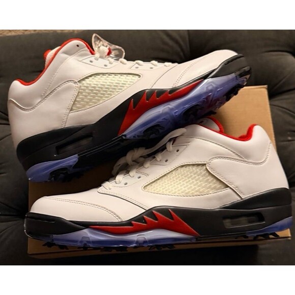 Nike Air Jordan 5 Retro \'Fire Red\' Golf 11.5M main image 3